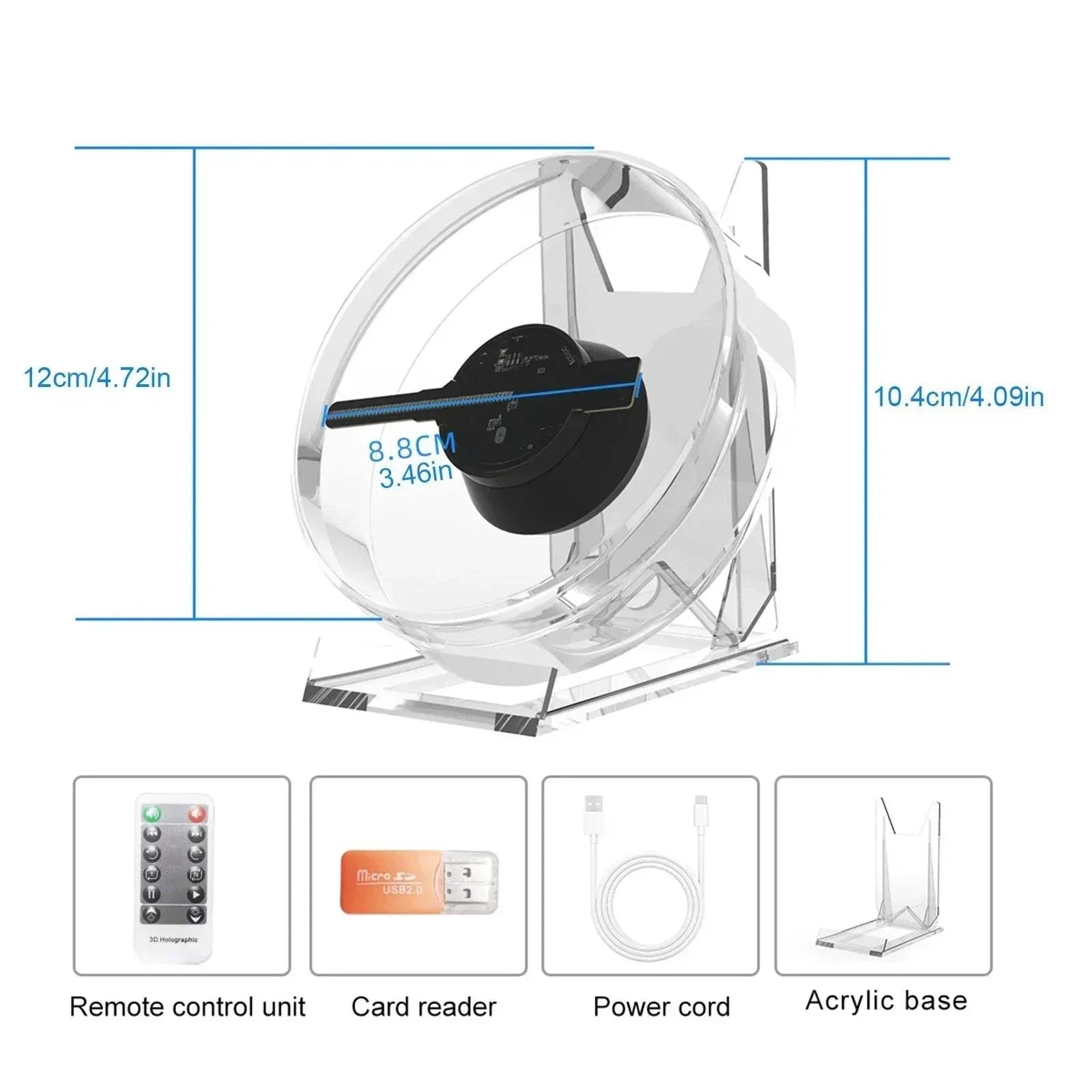 3D HD Hologram Fan