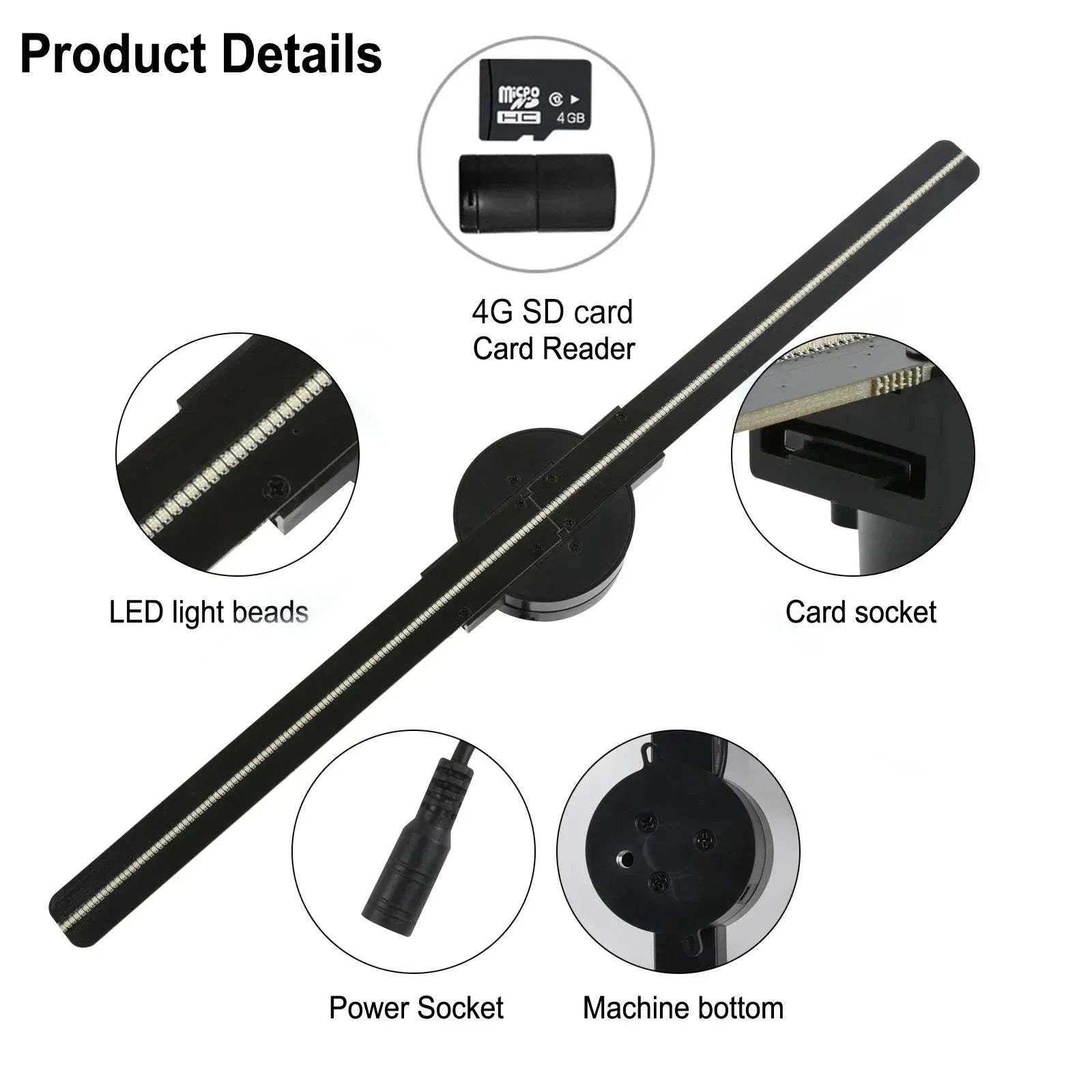 3D HD Hologram Fan